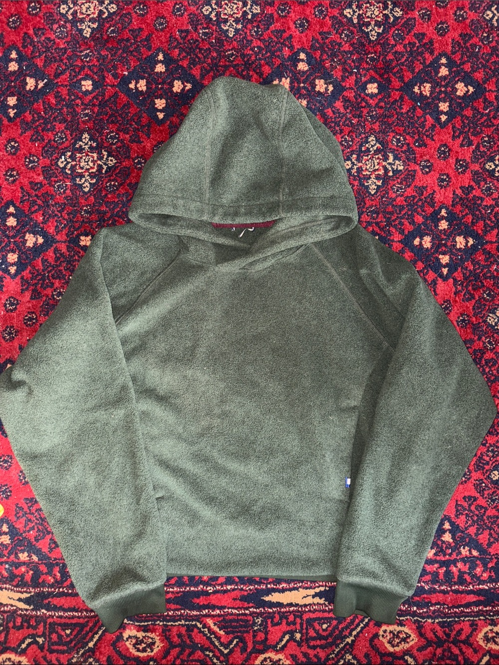 Kit and ace forest green Sherpa hoodie